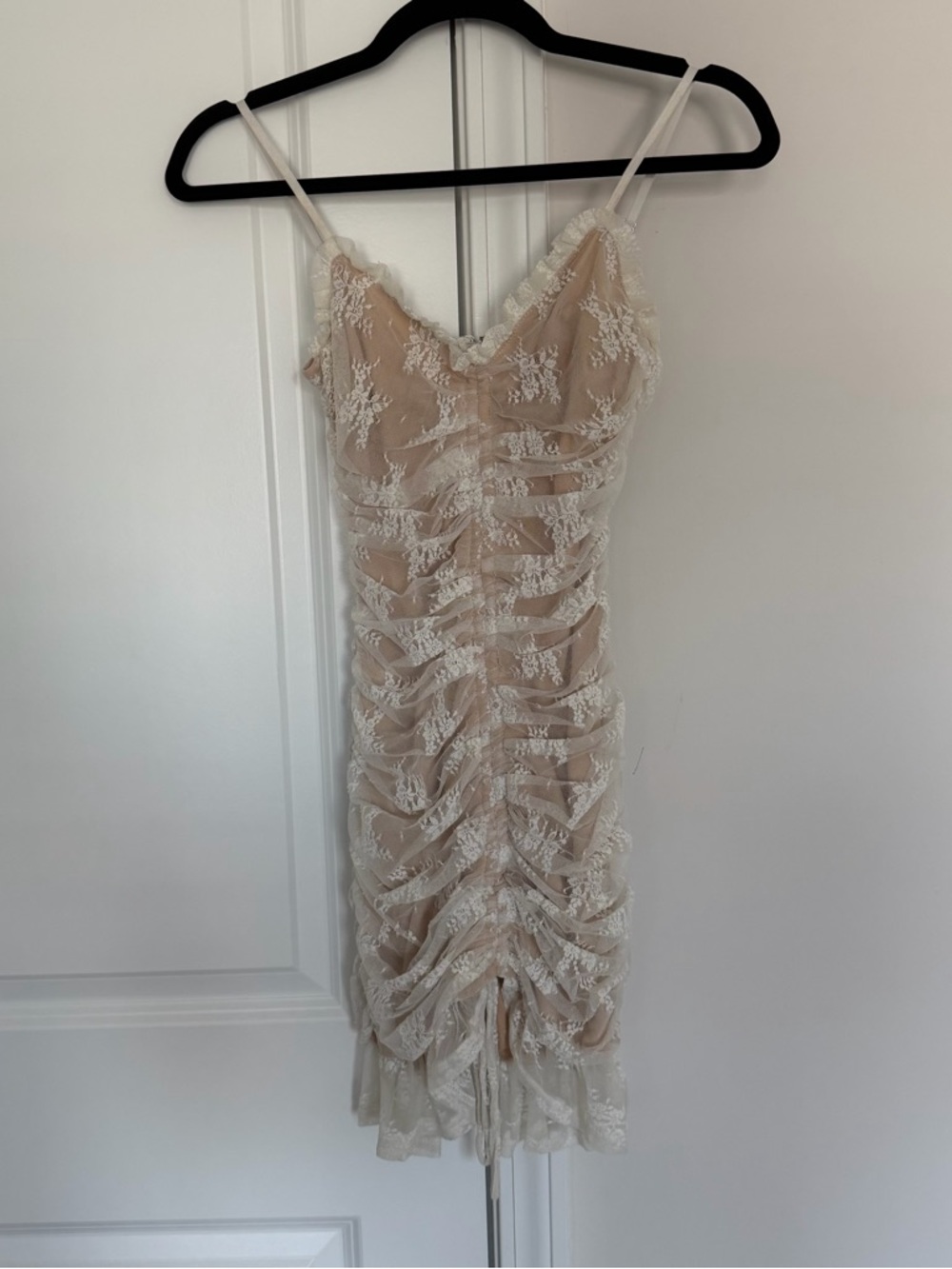 AKIRA Aloha Lace Mini Dress White